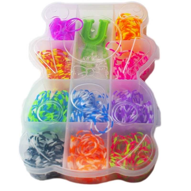 Accesorii craft, elastice ursulet, 650 buc/set