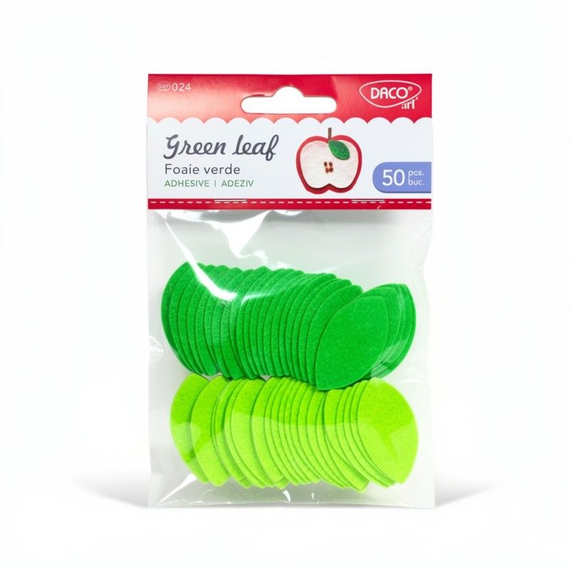 Accesorii Craft, Foaie Verde, 30 cm, Daco, 50 Buc/Set