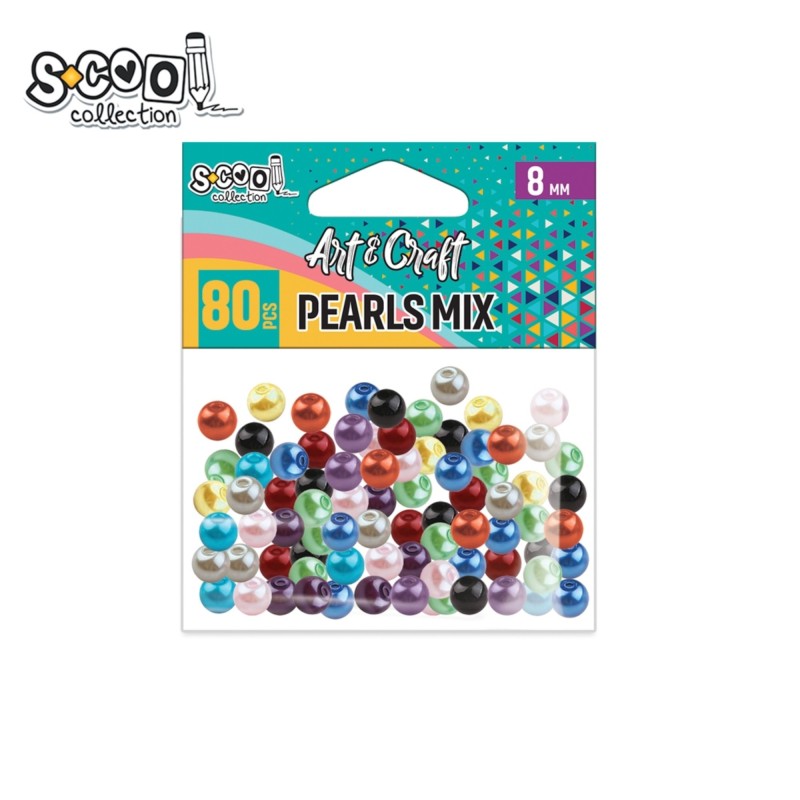 Accesorii craft, margele, S-COOL, 80 buc/set