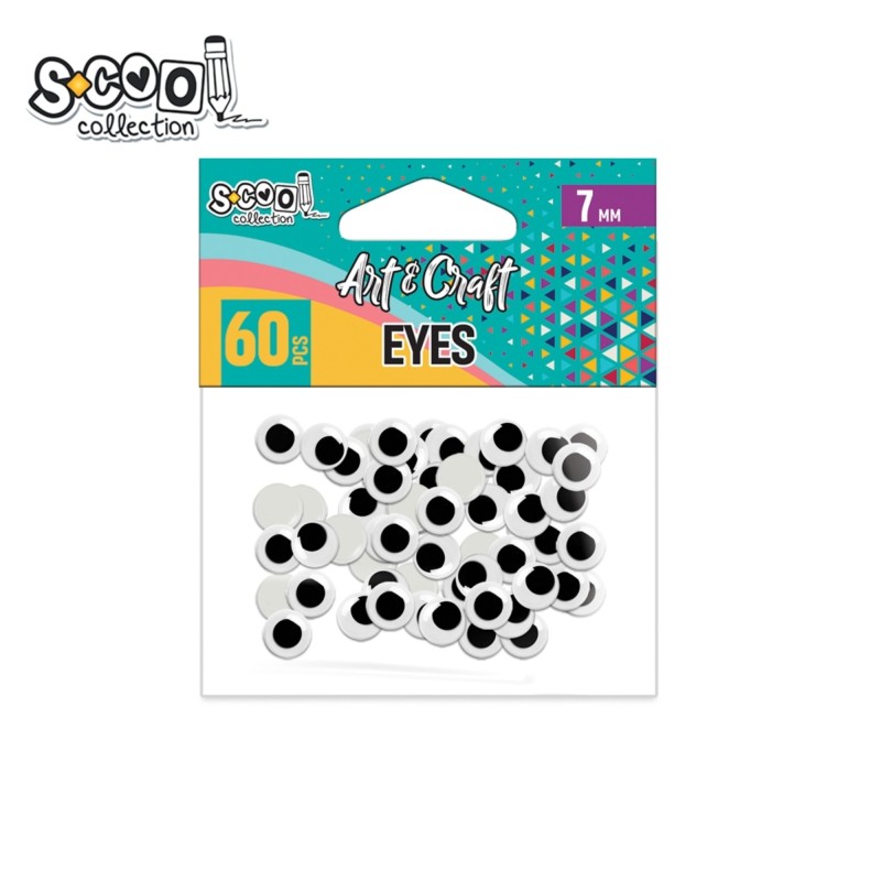 Accesorii craft, ochisori, 7 mm, S-COOL, 60 buc/set