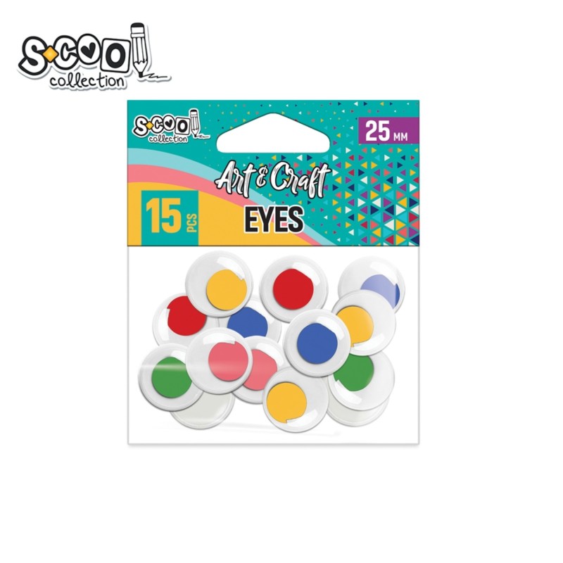 Accesorii craft, ochisori color, S-COOL, 15 buc/set