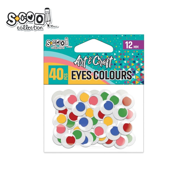 Accesorii craft, ochisori color, S-COOL, 40 buc/set