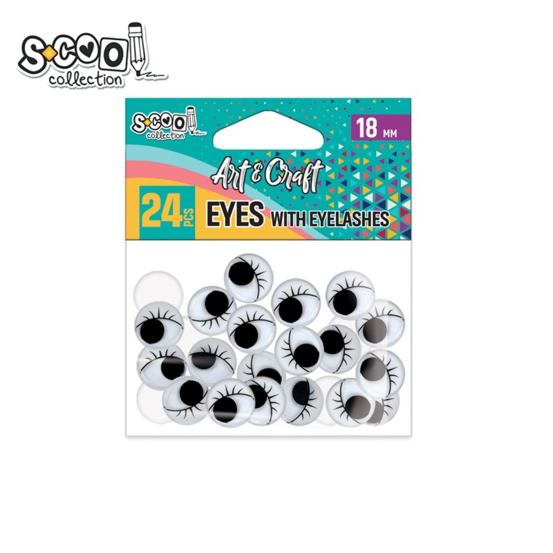 Accesorii craft, ochisori cu gene, S-COOL, 24 buc/set