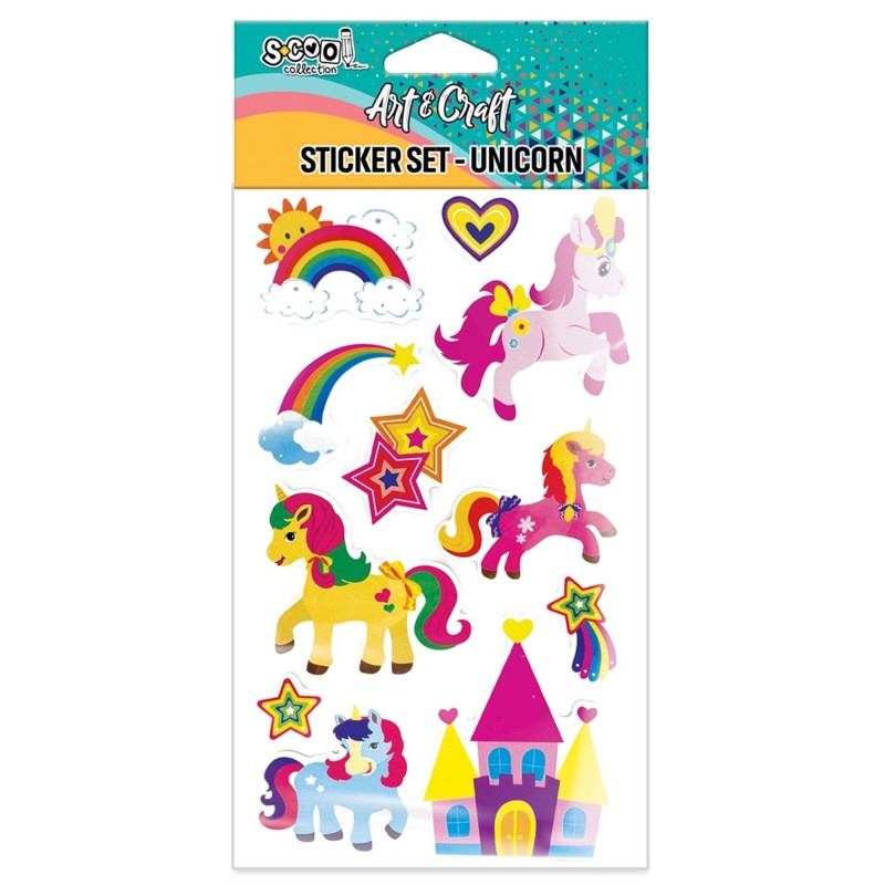 Accesorii craft, stickere 3D, unicorn, S-COOL