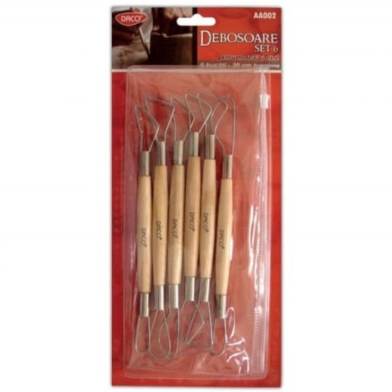 Accesorii modelaj, debosoare, Daco, 6 buc/set