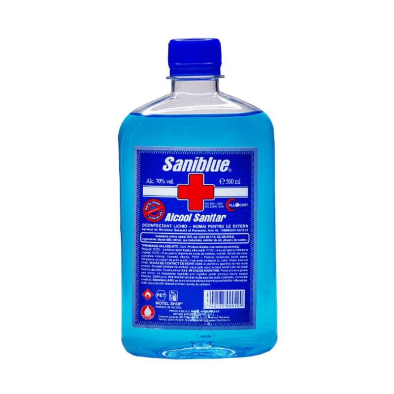 Alcool sanitar, 70%, 500 ml, Saniblue