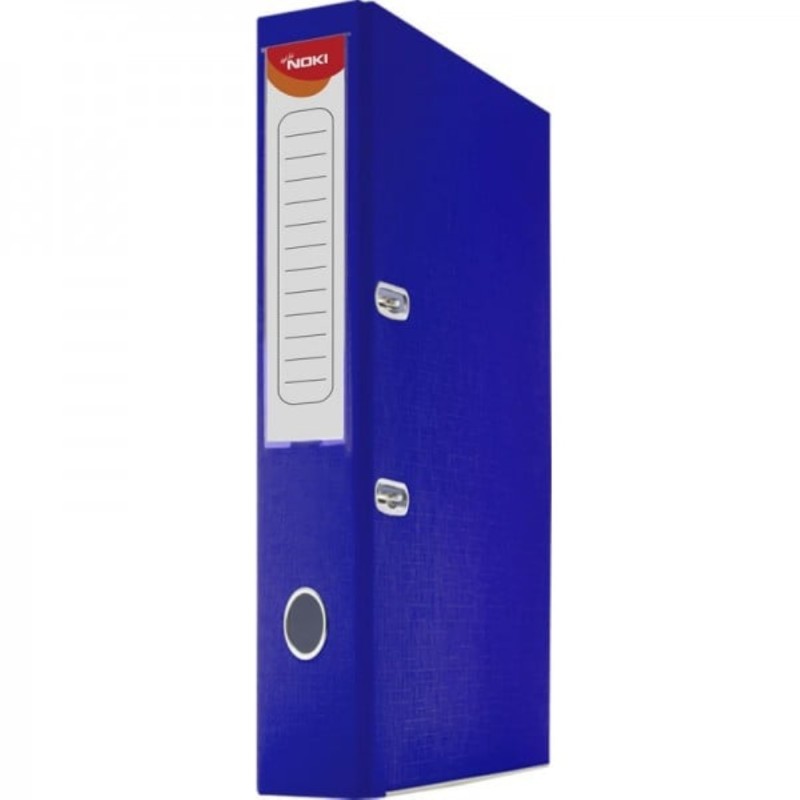 Biblioraft plastifiat Noki, 5 cm, albastru deschis