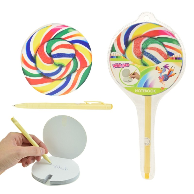 Bloc notes cu pix, forma acadea