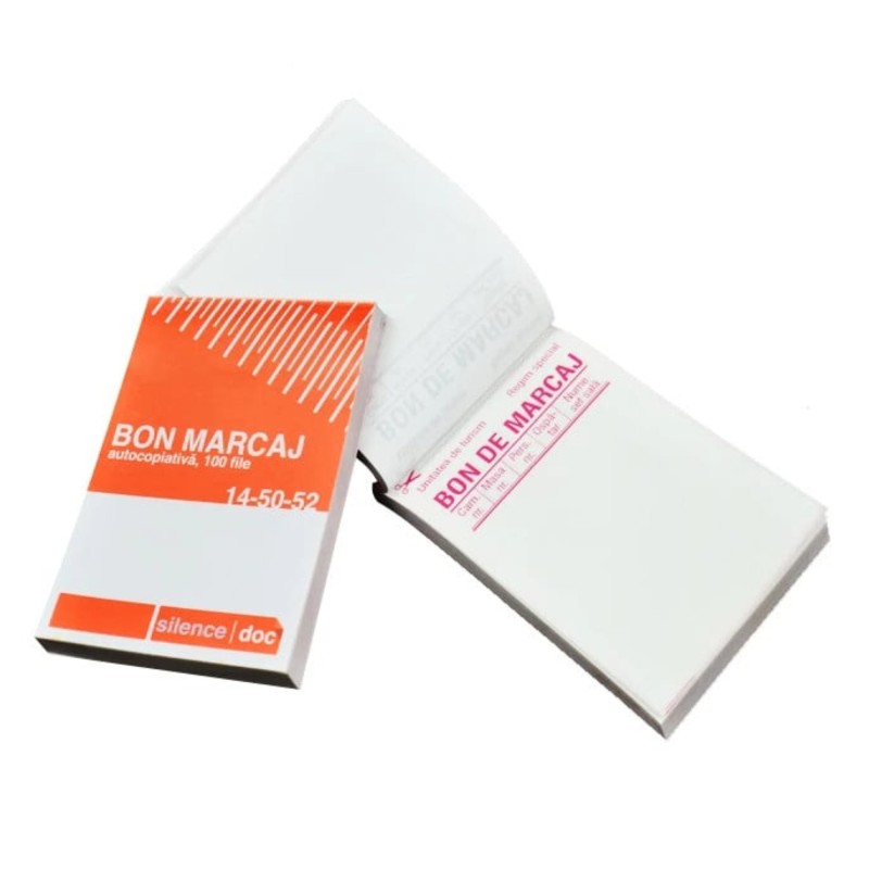 Bon de marcaj A7, 100 file, Silence