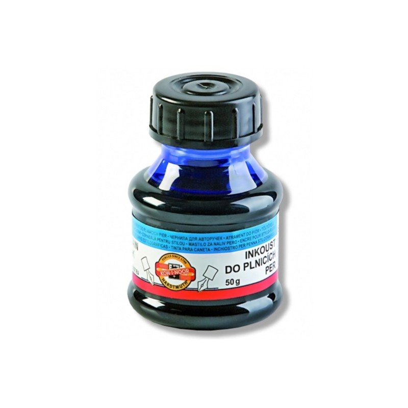 Calimara cu cerneala, albastru, 50 ml, KOH-I-NOOR