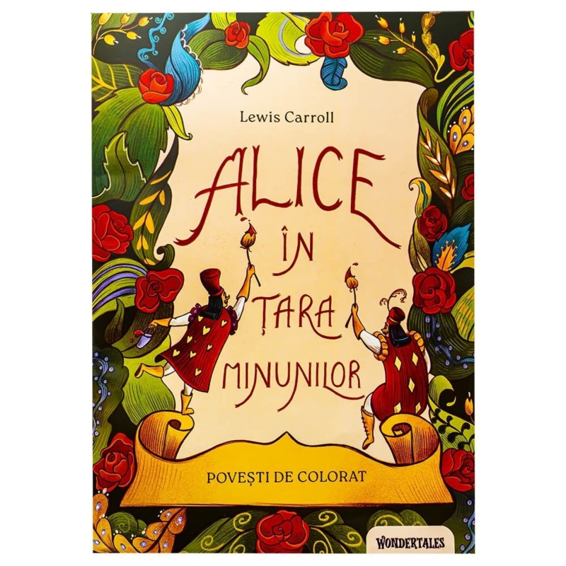 Carte de colorat, Alice in Tara Minunilor, Wondertales