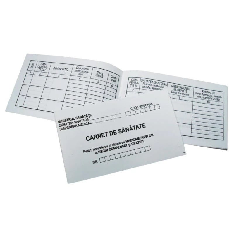 Carnet de sanatate, 20 file