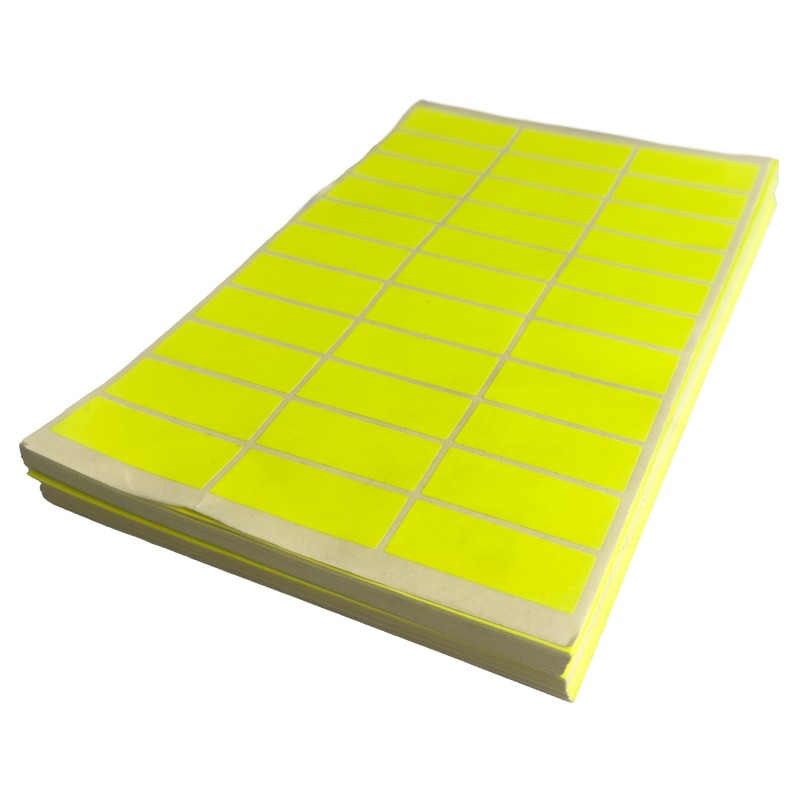 Coala etichete autoadezive, A4, galben