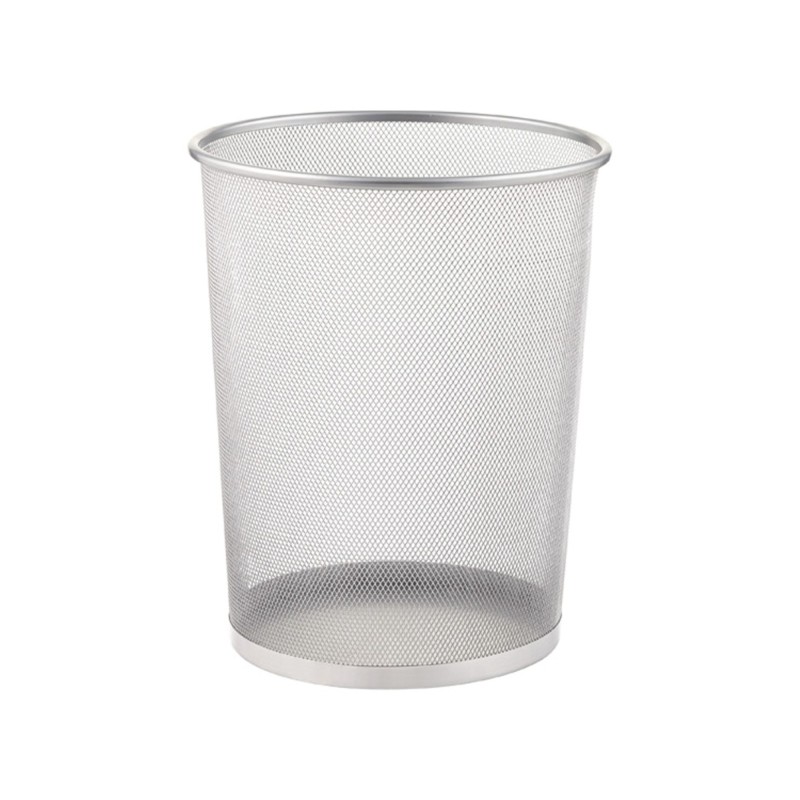 Cos gunoi, tip mesh, metalic, 24 x 29.5 x 33.5 cm, OFFISHOP