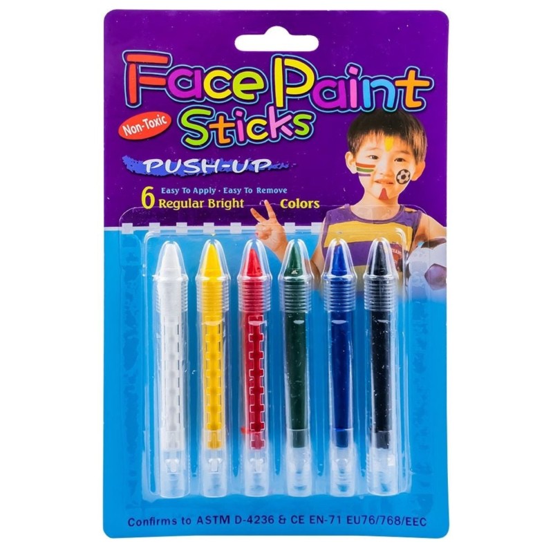 Creioane pentru pictat pe fata, 6 buc/set