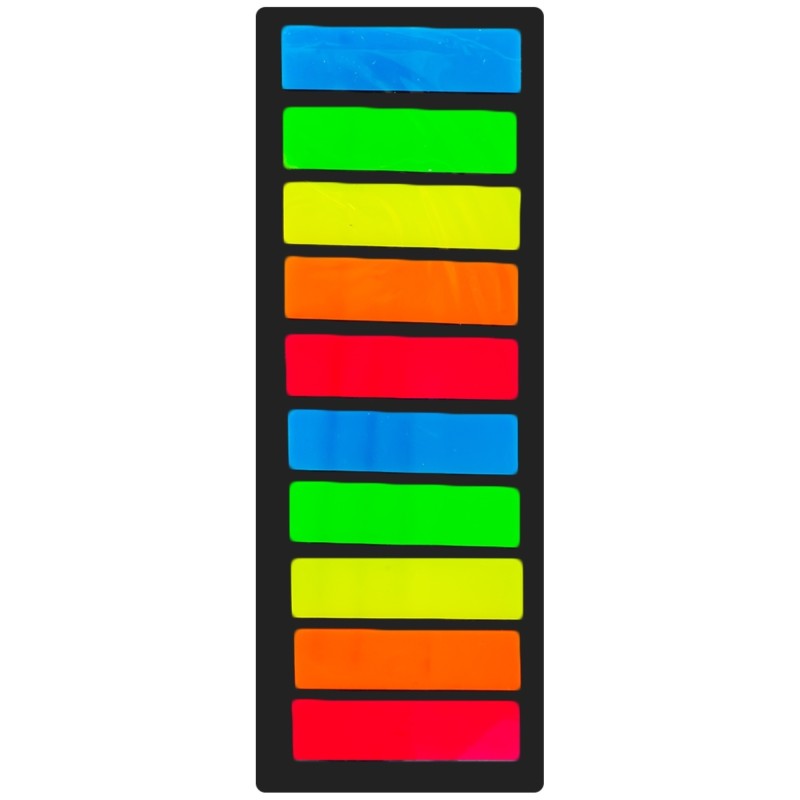 Cub notite autoadezive,  x mm, 10 culori/set