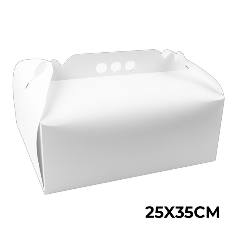 Cutie tort, din carton, CT3, 25 x 35 cm, alb