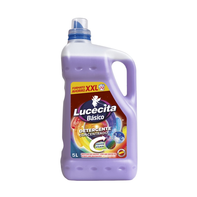 Detergent Lichid Concentrat Original, 5L, 72 de Spalari, Lucecita