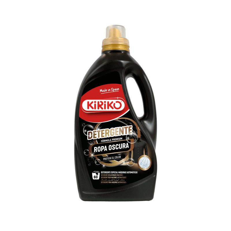 Detergent Lichid Premium pentru Rufe Negre & Inchise la Culoare, 2.8L, 60 de Spalari, Kiriko