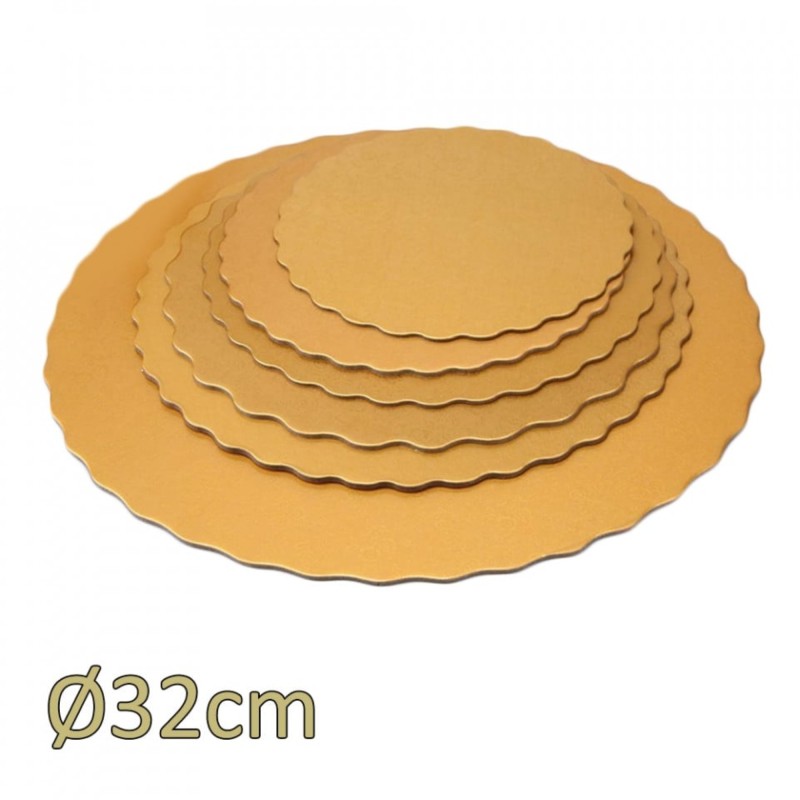 Disc din carton Girasole, 32 cm, auriu