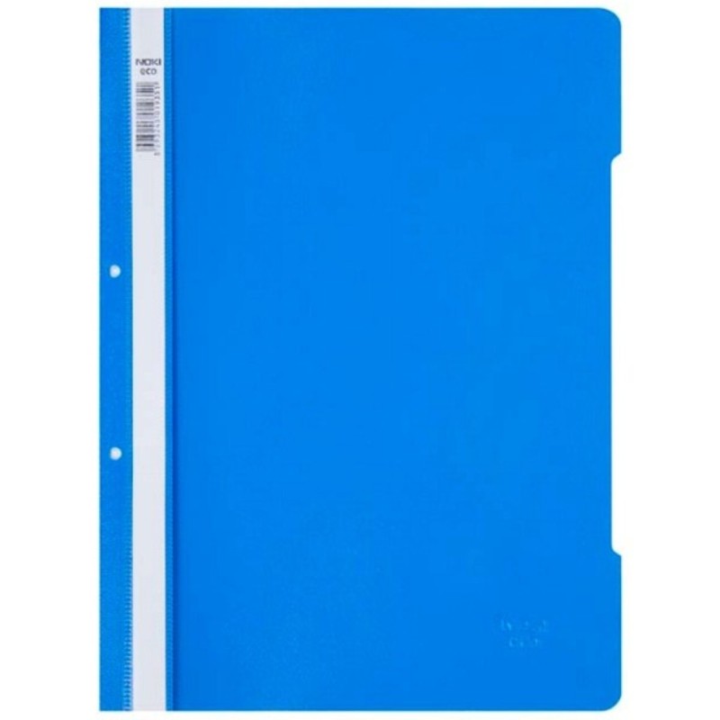 Dosar Noki din Plastic cu Sina si 2 Perforatii A4, Albastru