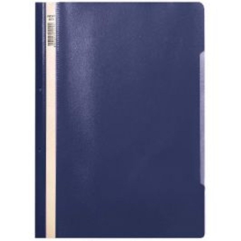 Dosar Noki din Plastic cu Sina si 2 Perforatii A4, Albastru Inchis