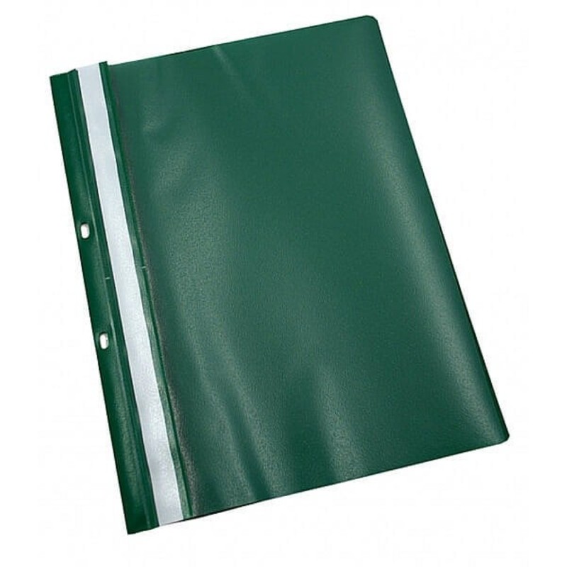 Dosar Noki din Plastic cu Sina si 2 Perforatii A4, Verde