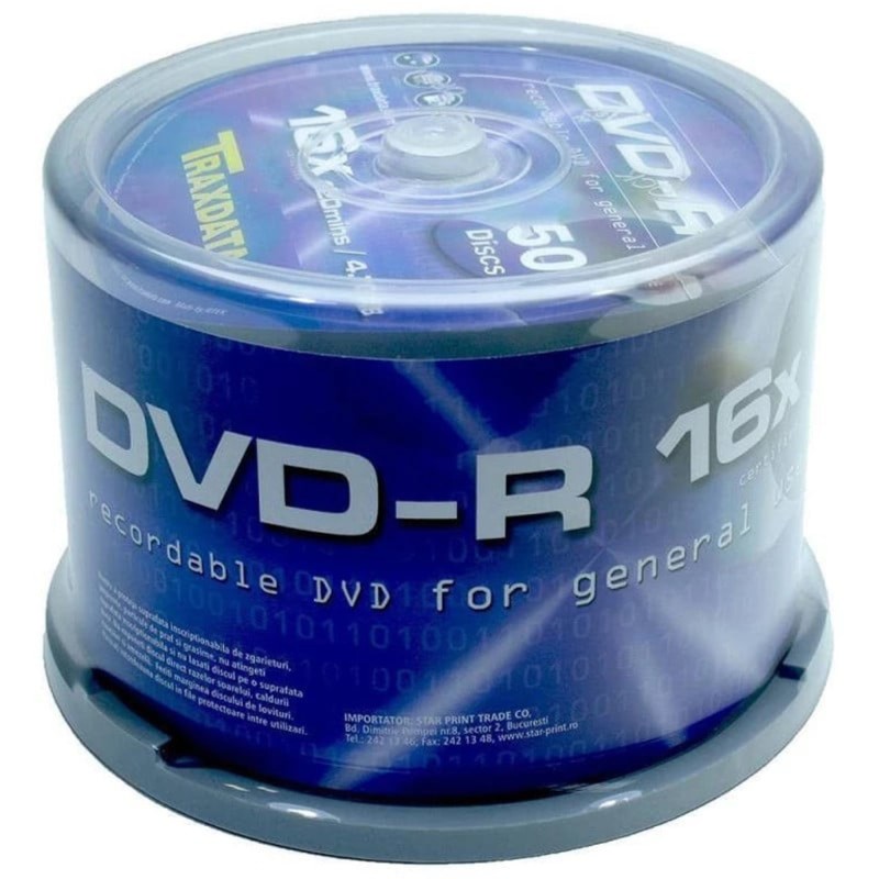 DVD Traxdata 4.7GB, 8X - 1 buc.