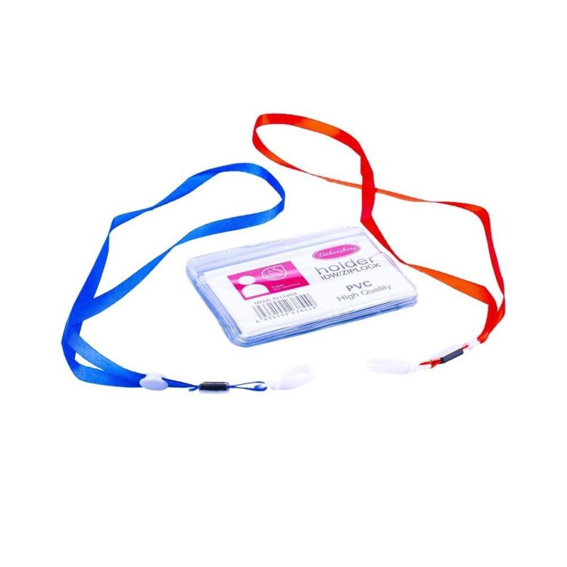 Ecuson cu snur, plastic, 11 x 7 cm