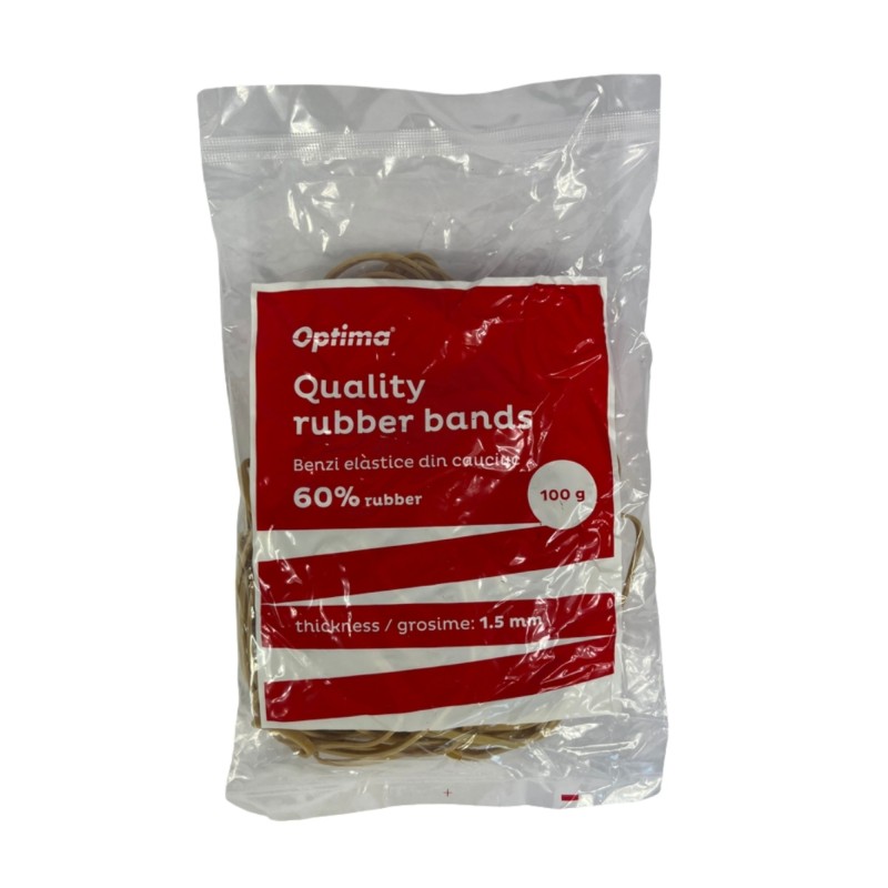 Elastic bani Optima, 100g/punga