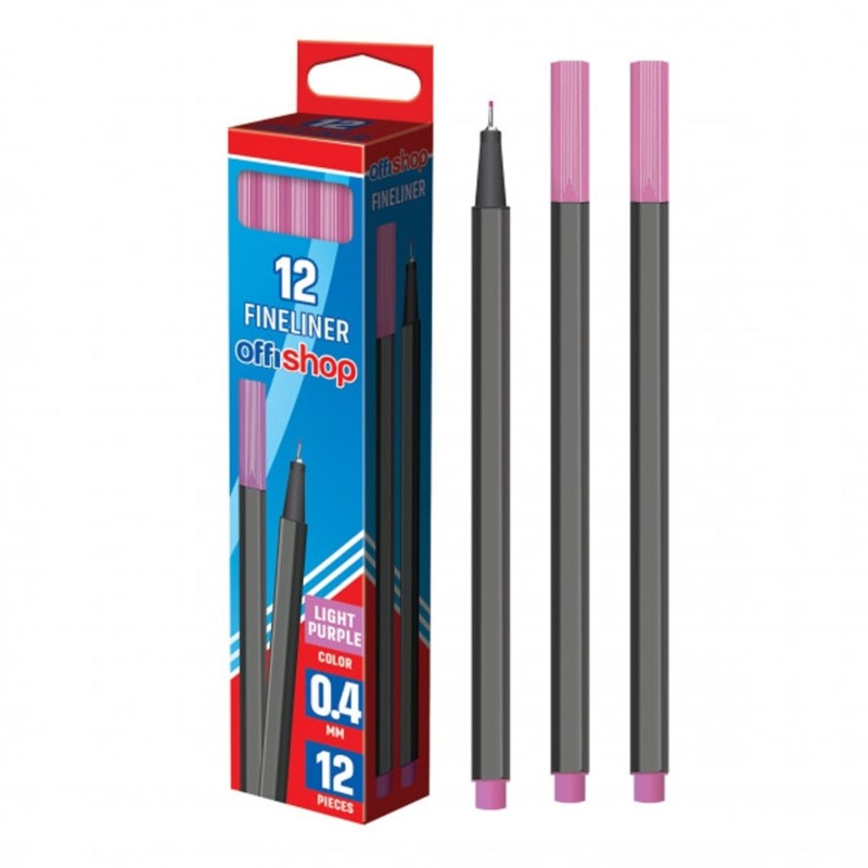 Fineliner OFFISHOP, 0.4 mm, mov