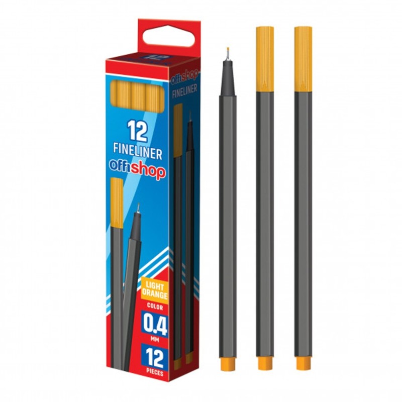 Fineliner OFFISHOP, 0.4 mm, portocaliu