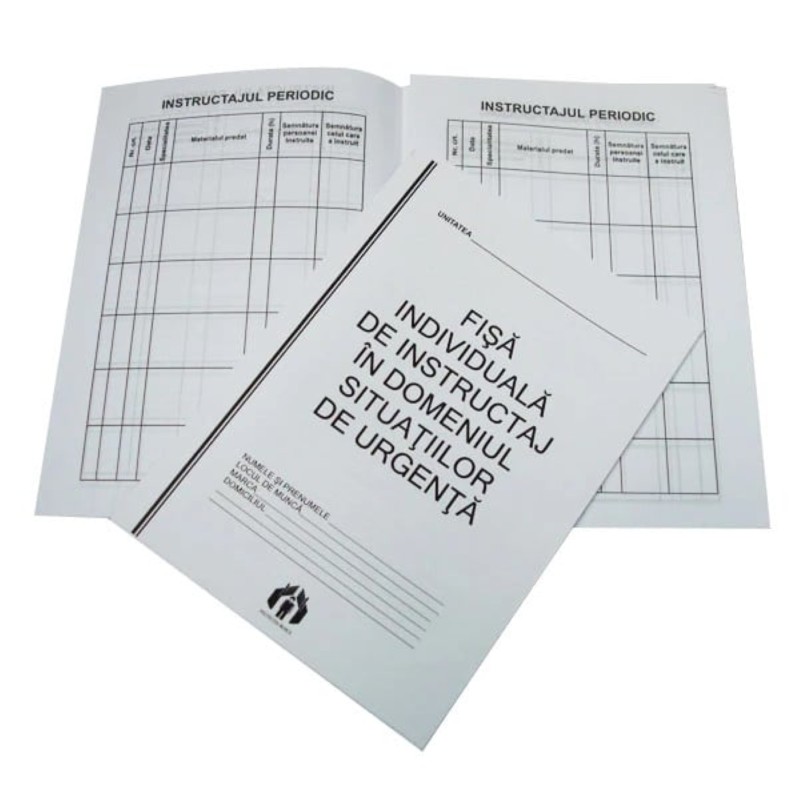 Fisa individuala de instructaj in domeniul situatiilor de urgenta PSI