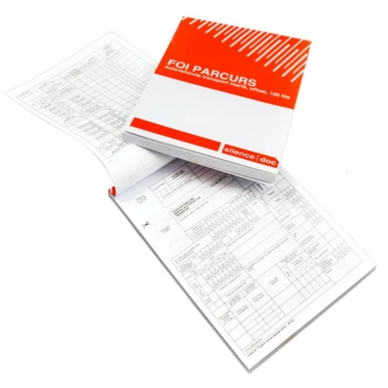Foaie de parcurs pentru transport marfa, A5, 100 file, Silence