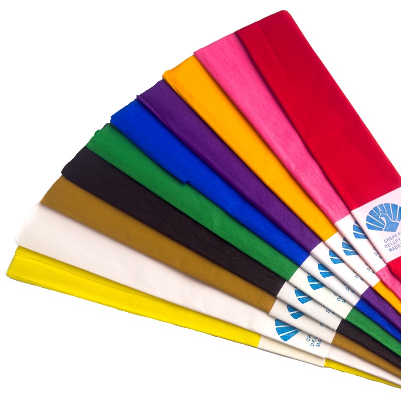 Hartie creponata, plata, 100x50 cm