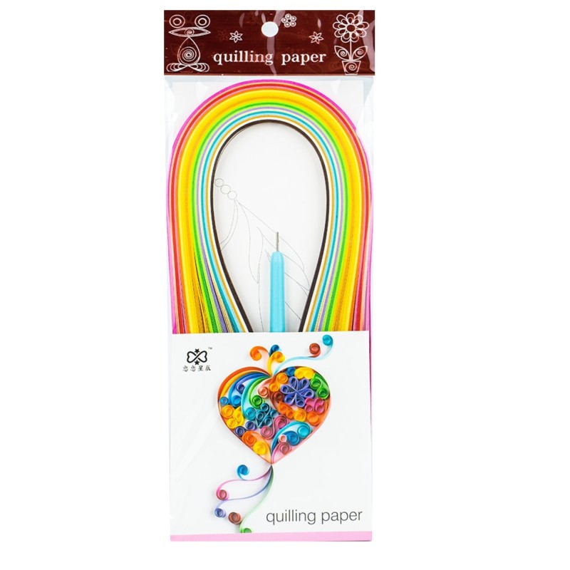 Hartie quilling 54 x 0.5 cm + 1 ac