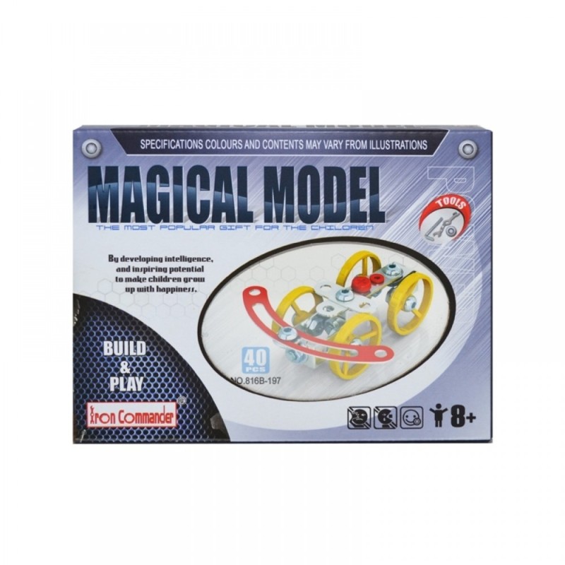 Joc constructii, metal, 40 pcs/set