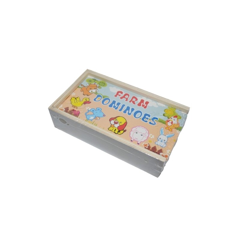Joc domino, din lemn, ferma