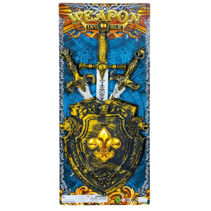 Jucarie arme cavaler, 4 piese/blister