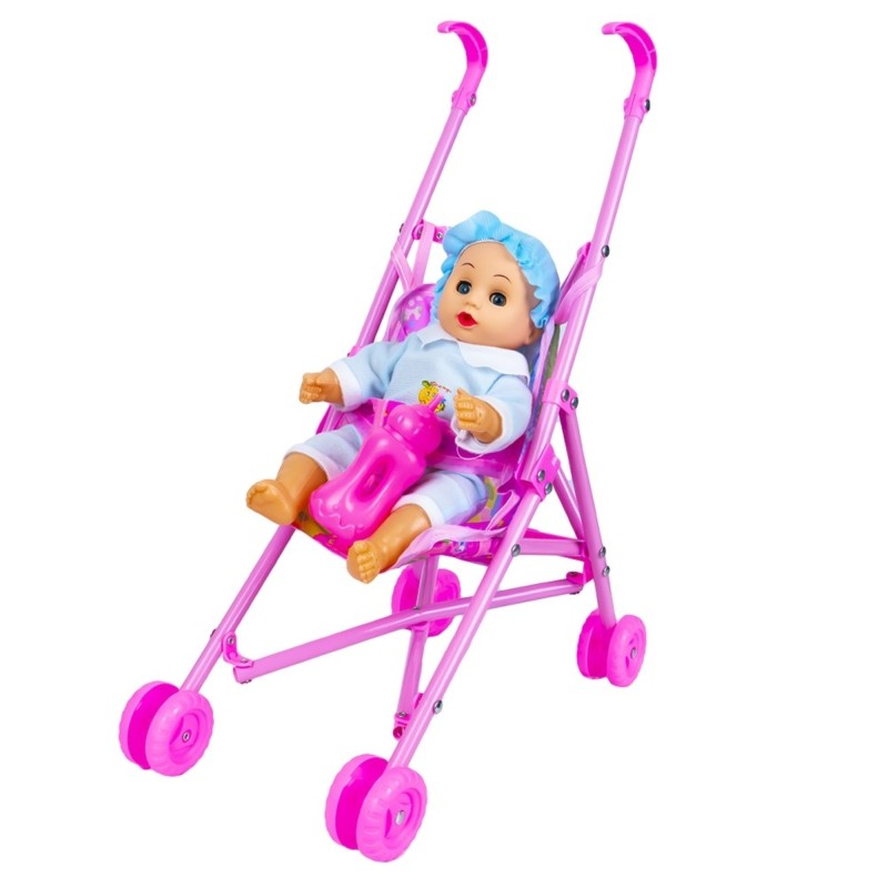 Jucarie bebelus, cu sunete si carucior