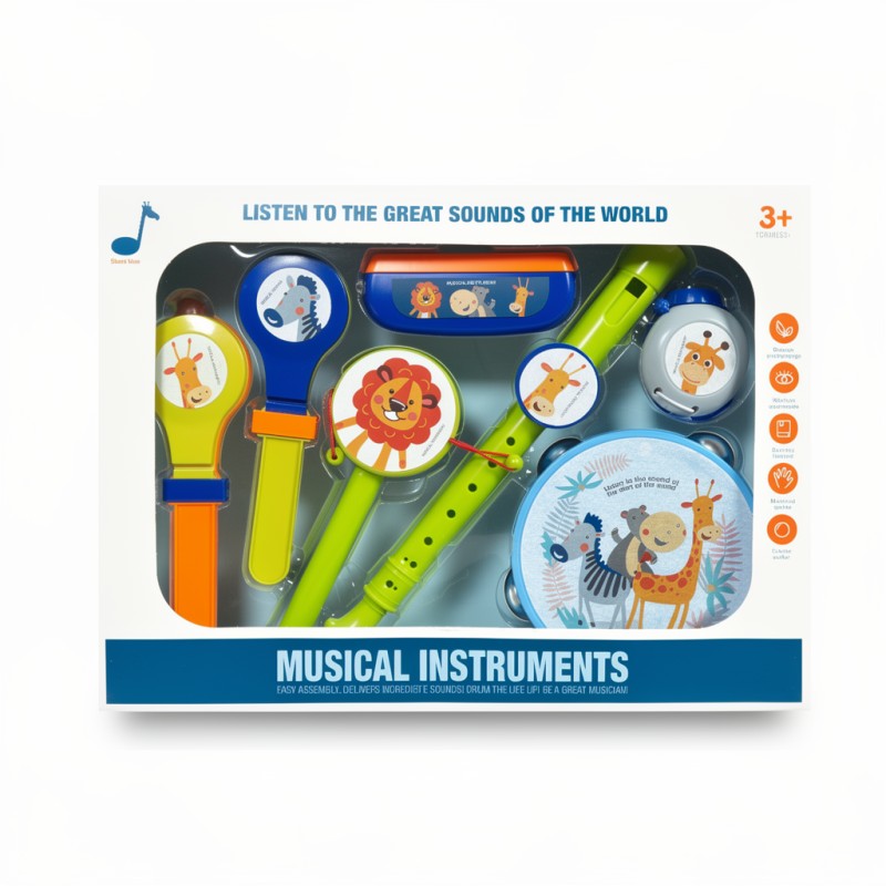 Jucarie Instrumente Muzicale, 7 Buc/Set