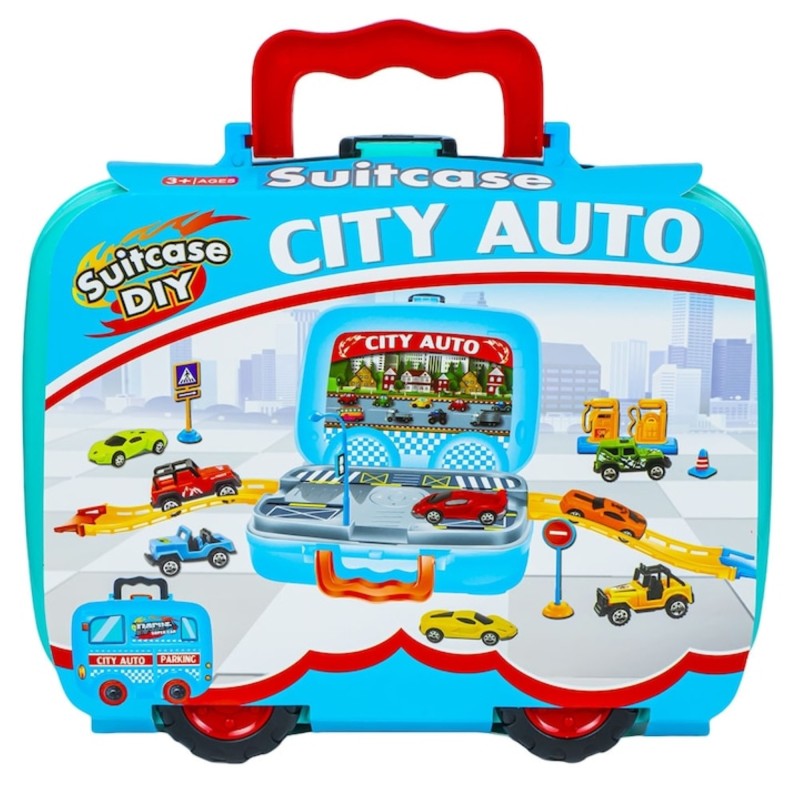 Jucarie masinute, in gentuta, 19 piese