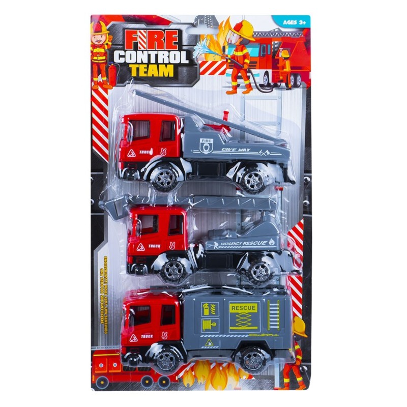Jucarie masina pompieri, 3 buc/set