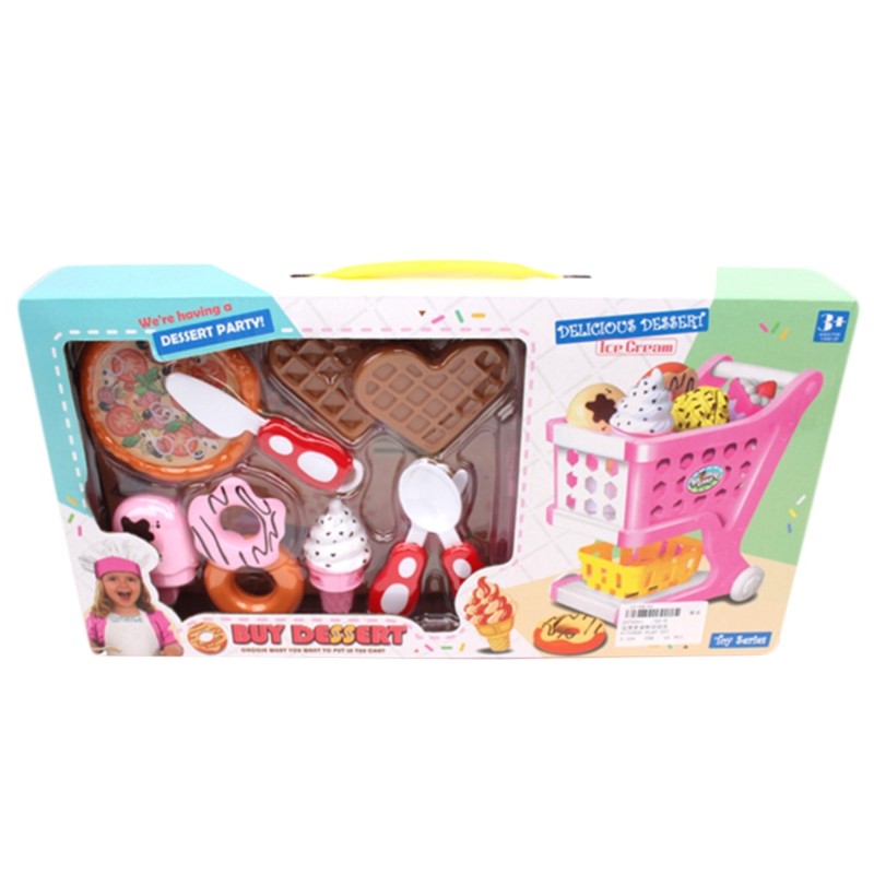 Jucarie Play set bucatarie, cu carucior si accesorii