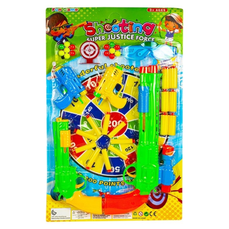 Jucarie pusca, cu gloante burete si accesorii