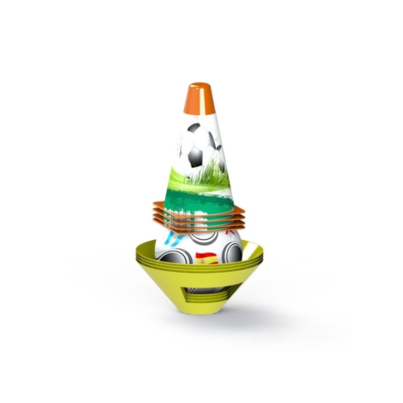 Jucarie set antrenament jaloane, cu minge si plasa