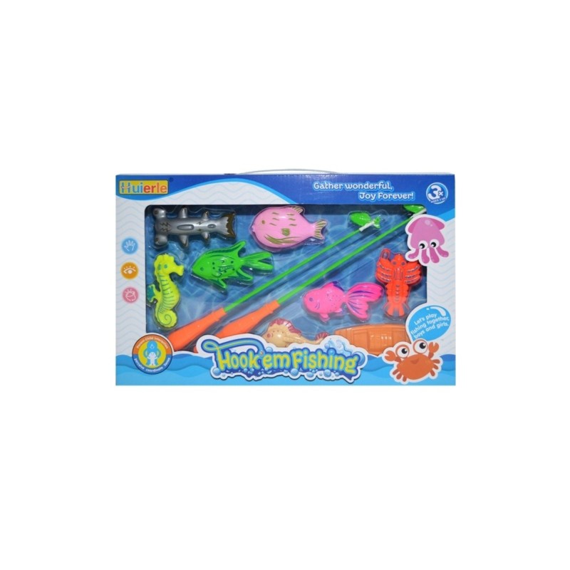 Jucarie undite de pescuit cu pesti, 1 set/cutie