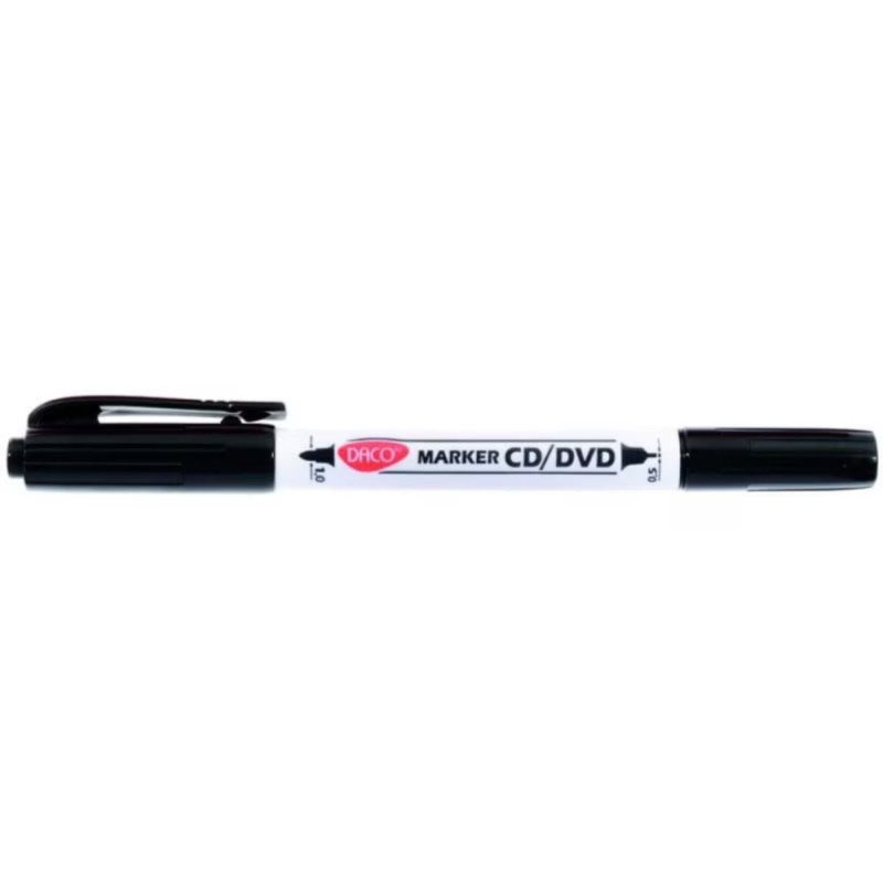 Marker CD/DVD Daco, negru