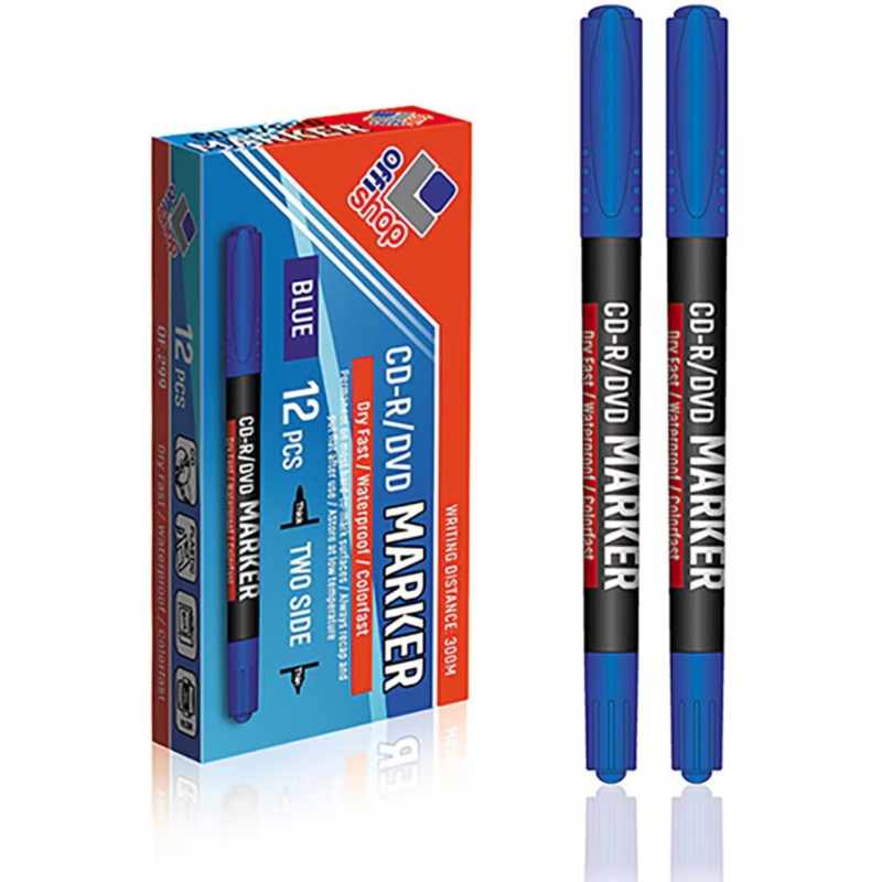 Marker CD/DVD OFFISHOP, albastru