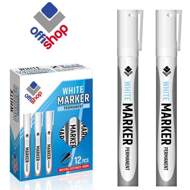 Marker permanent, albastru, x mm, OFFISHOP